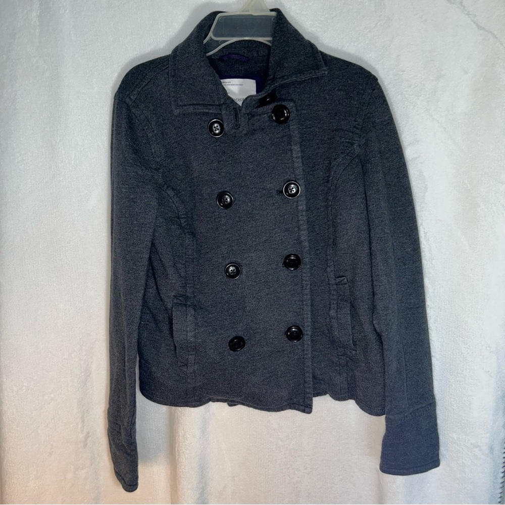 Aeropostale Women's Gray Pea Coat Size Medium GUC